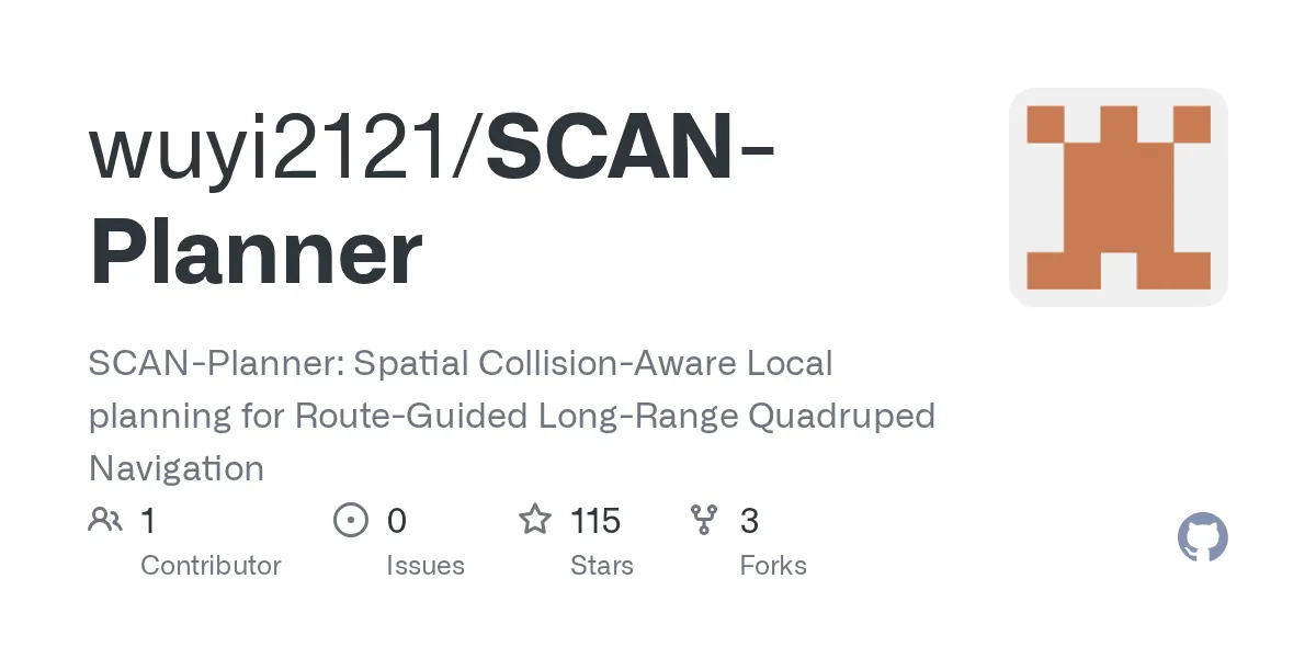 SCAN-Planner: Spatial Collision-Aware Local Planning for Route-Guided Long-Range Quadruped Navigation visual
