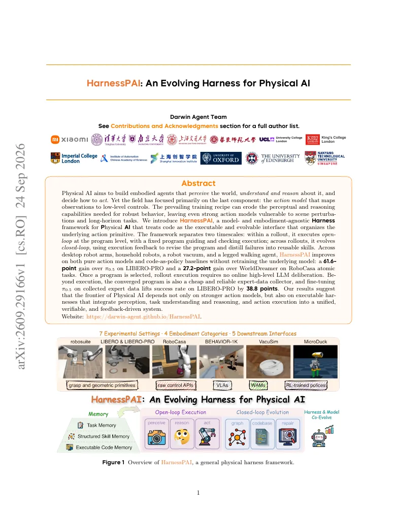 HarnessPAI: An Evolving Harness for Physical AI visual