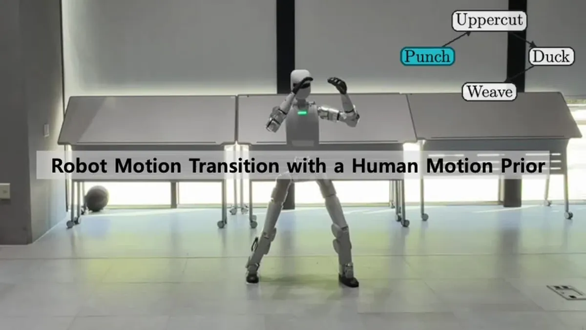 Robot Motion Transition with Human Motion Prior visual
